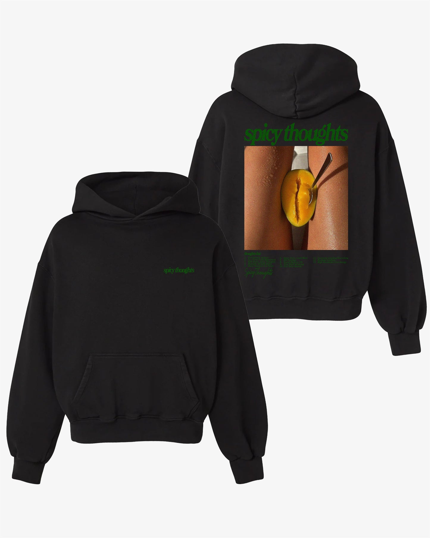 Oversized Hoodie Black - Thought List