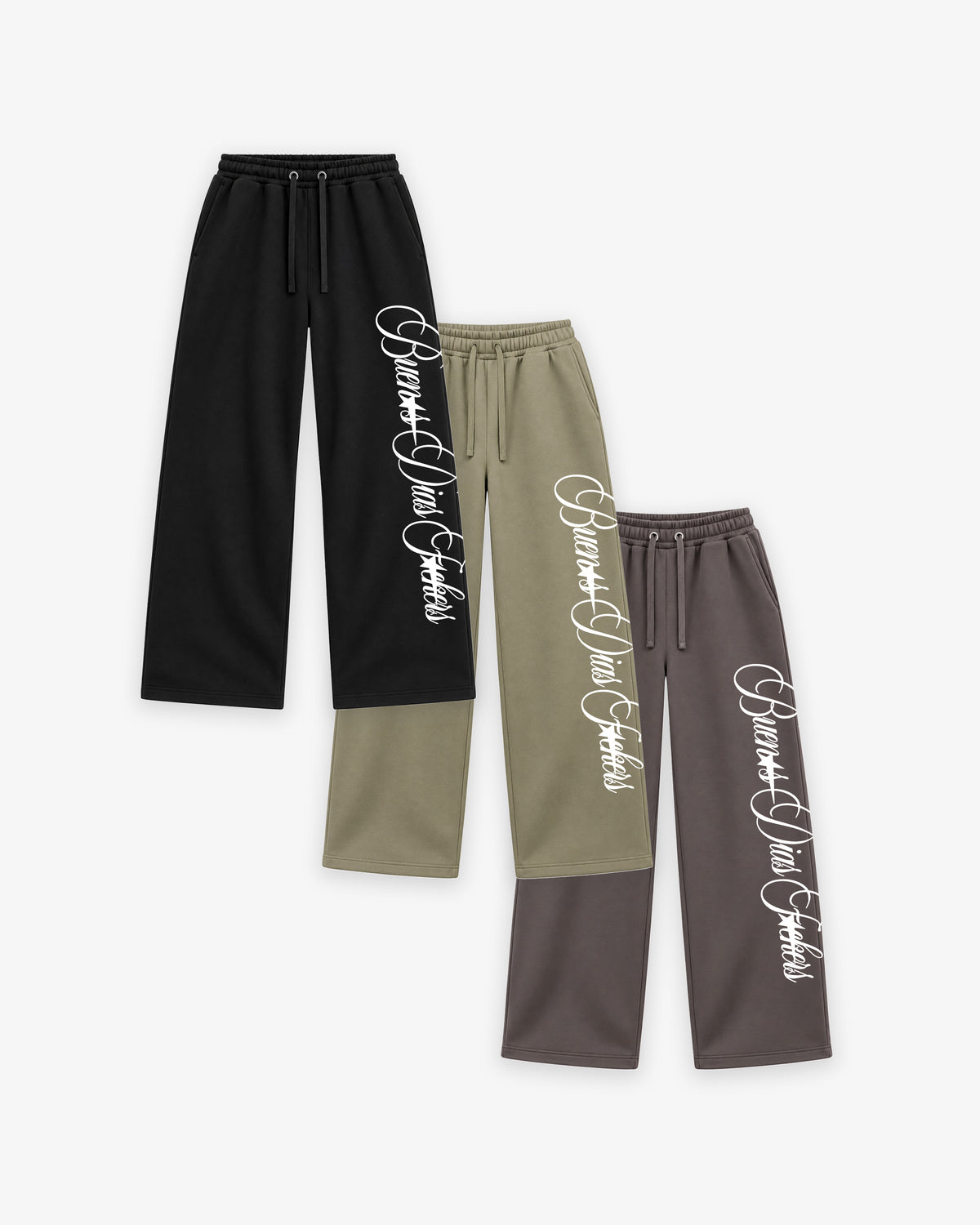 Wideleg Trackpants - Buenos Dias Fuckers